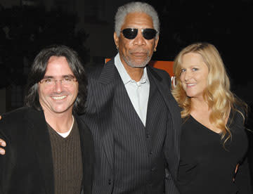 Brad Silberling , director, Morgan Freeman , and Lori McCreary , producer at the Los Angeles premiere of THINKFilm's 10 Items or Less