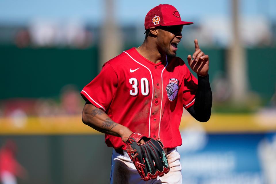 Cincinnati Reds center fielder Will Benson has impressed the Reds coaches with his confidence and his makeup as he earned a spot on the roster.