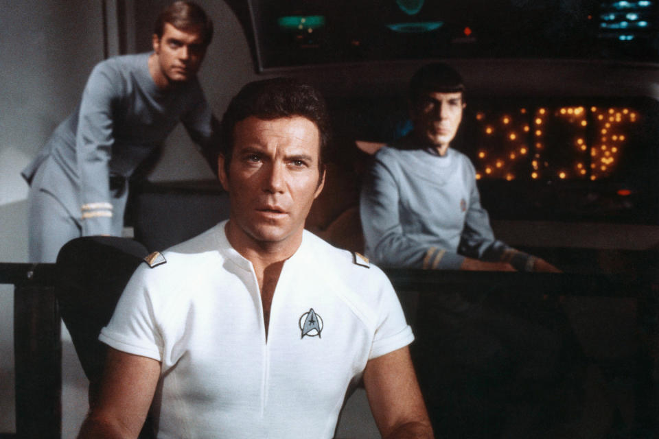 'Star Trek: The Motion Picture': Stephen Collins, William Shatner, and Leonard Nimoy.