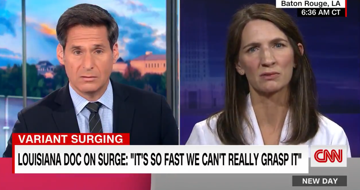 CNN Host John Berman and Dr Catherine O’Neal ( )