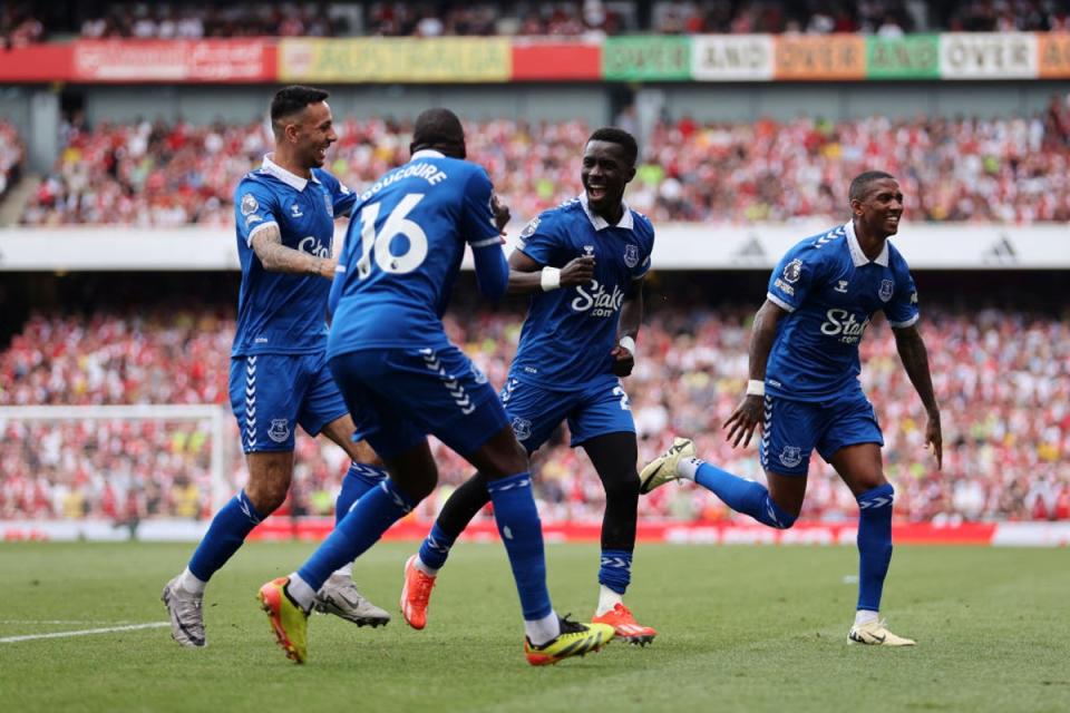 Gueye’s free-kick silenced the Emirates (Getty Images)