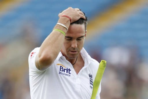 Kevin Pietersen walks back to the Pavillion following his dismissal for 149 runs on August 5, during the second Test match against South Africa, at Headingley. The England batsman has apologised for sending "provocative" text messages to South African players but team officials say it is too soon to say if he will be recalled to the side