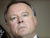 <p>Joel Fitzgibbon speaks to the media in Canberra, prior to announcing his resignation as Chief Government Whip following leadership challenge. Photo: AAP</p>