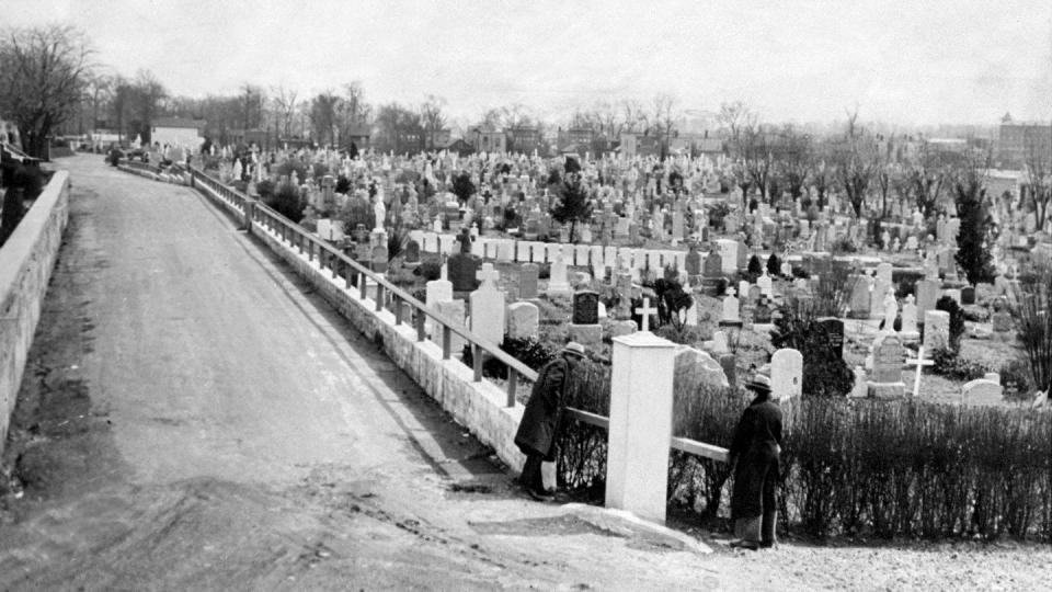 view of st raymond's cemetery where dr john f condon sr 