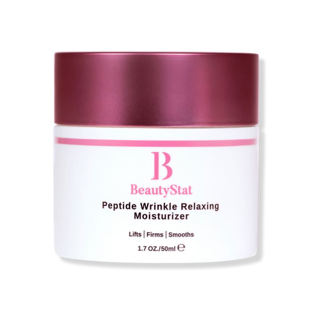 <p><a href="https://go.redirectingat.com?id=74968X1596630&url=https%3A%2F%2Fbeautystat.com%2Fproducts%2Fpeptide-wrinkle-relaxing-moistuizer&sref=https%3A%2F%2Fwww.elle.com%2Fbeauty%2Fmakeup-skin-care%2Fa46871884%2Fblack-owned-brands-everyone-can-shop%2F" rel="nofollow noopener" target="_blank" data-ylk="slk:Shop Now;elm:context_link;itc:0;sec:content-canvas" class="link rapid-noclick-resp">Shop Now</a></p><p>Peptide Wrinkle Relaxing Moisturizer</p><p>beautystat.com</p><p>$72.00</p>