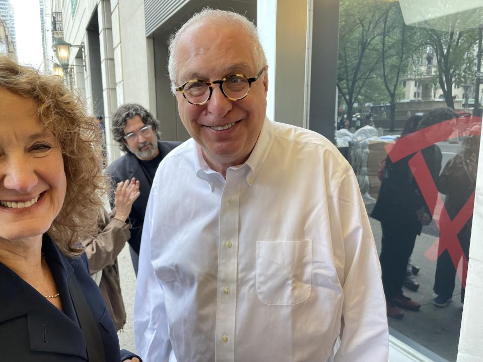 Linda Lichter and Errol Morris at the Tom Luddy tribute. - Credit: Anne Thompson