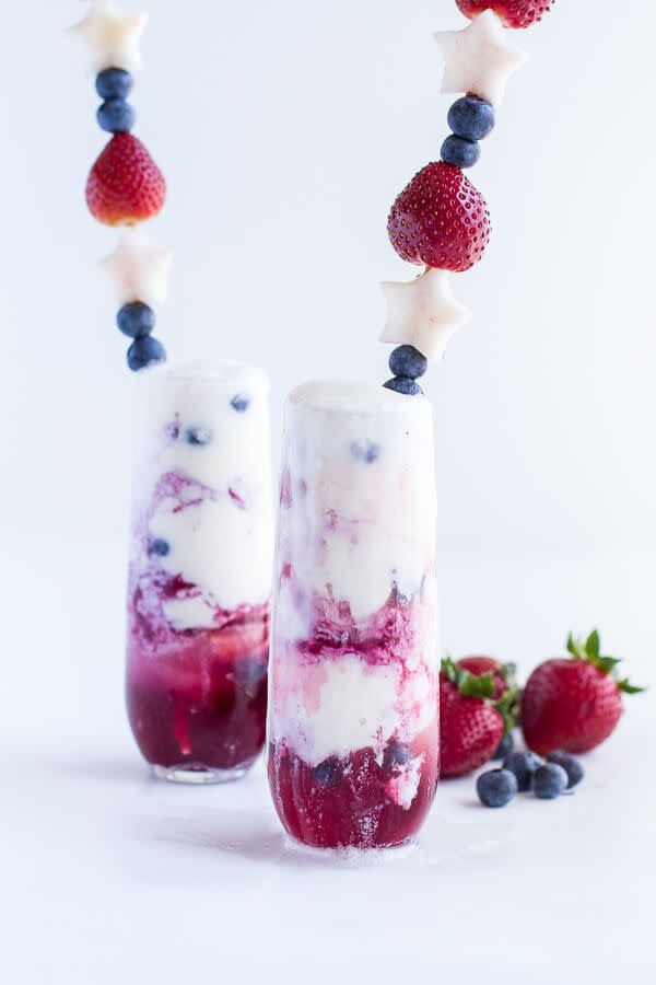 Firecracker Berry Margarita Floats