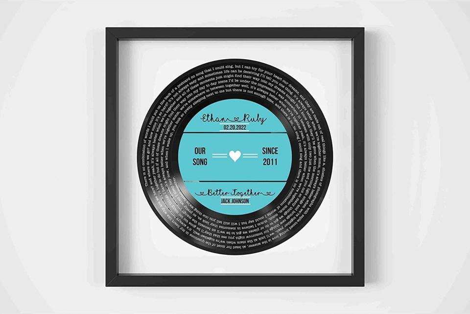 1) Personalized Record Print