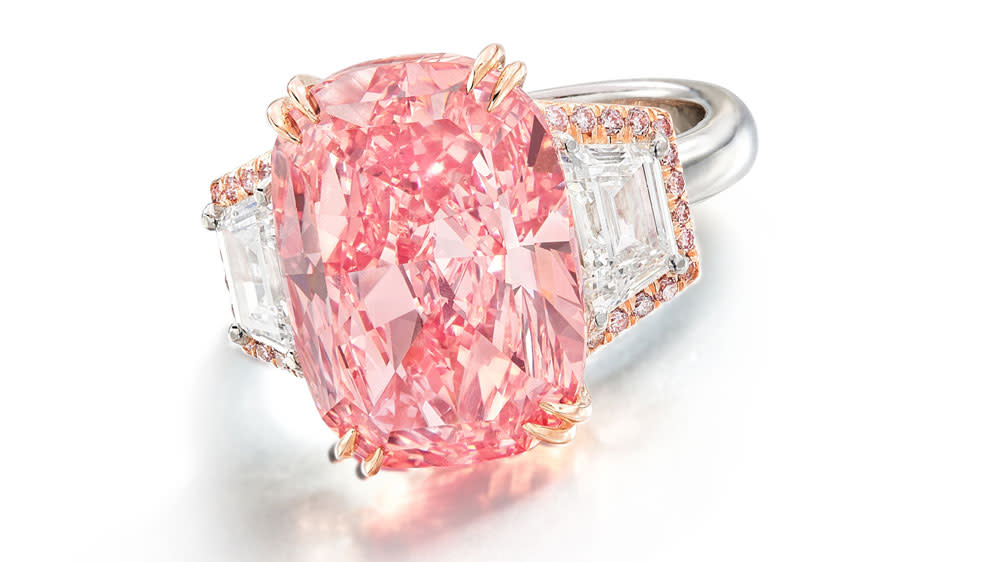 The Williamson Pink Star Diamond Set in a Ring - Credit: Sotheby's