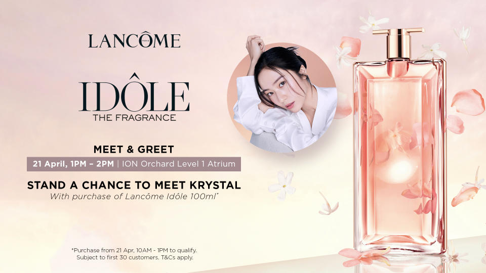 Lancome Idole fragrance event in Singapore. (PHOTO: Lancome)