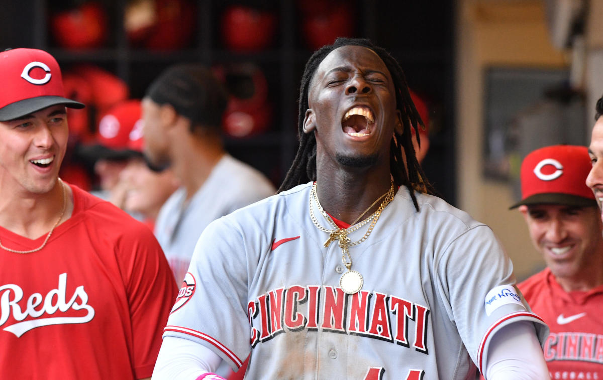 MLB on X: We want you to cycle through these Elly De La Cruz photos.   / X