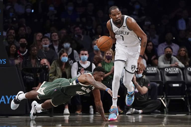 Kevin Durant, de los Nets, la llave del principal candidato al título según algunas casas de apuestas