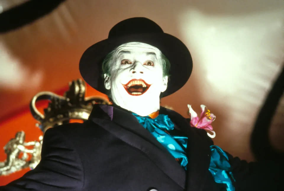 Jack Nicholson in der Rolle des Jokers in „Batman“. Der Film soll ihm 50 Millionen US-Dollar (umgerechnet etwa 45,89 Mio. Euro) eingebracht haben (CBS Television)