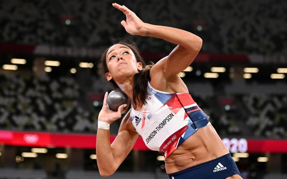 Johnson-Thompson managed her second furthest shot put throw ever - REUTERS