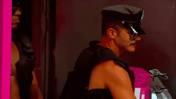 cops, the good kind, in "rupaul's drag race"