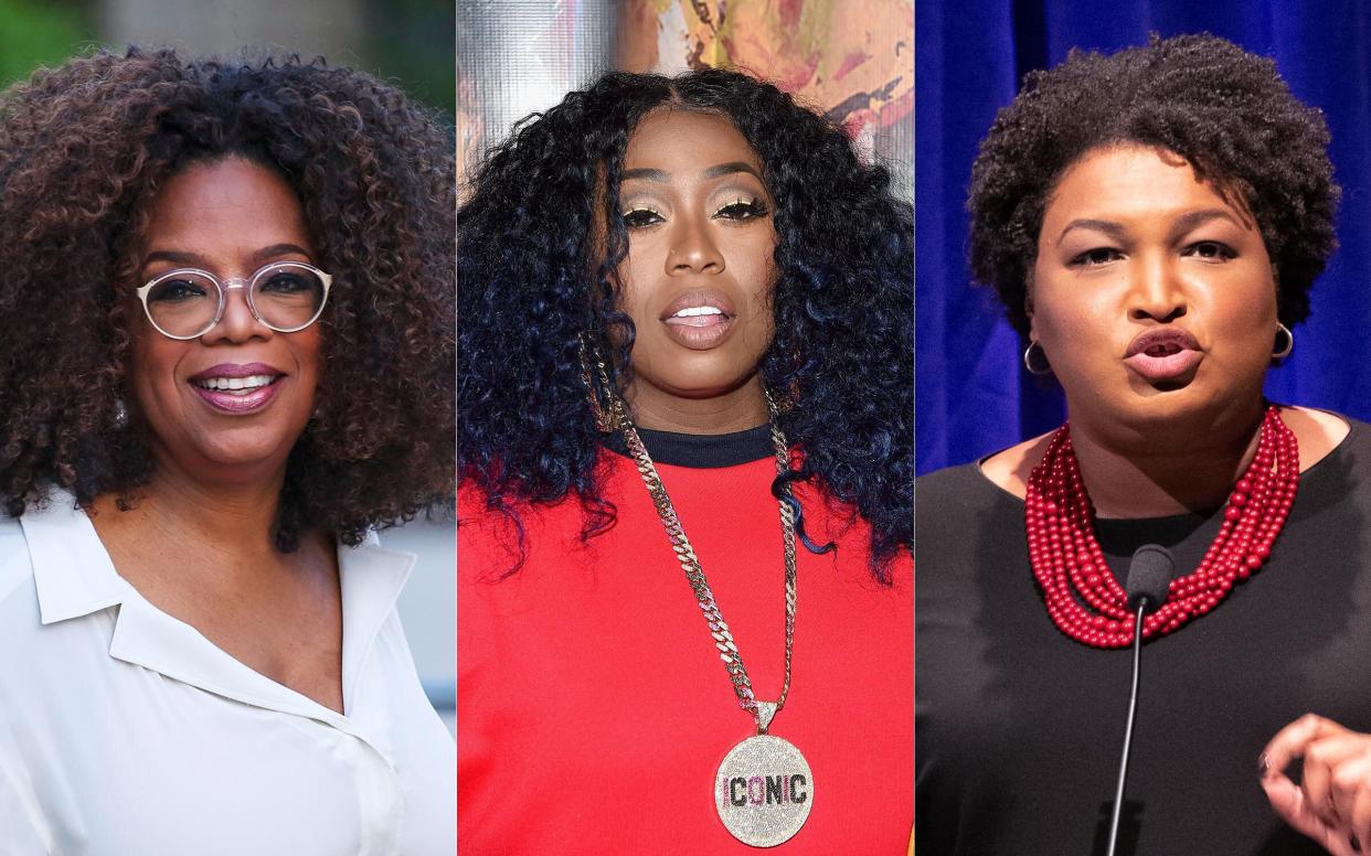 Take it from Oprah Winfrey, Missy Elliott and Stacey Abrams. (Photo: Getty Images)