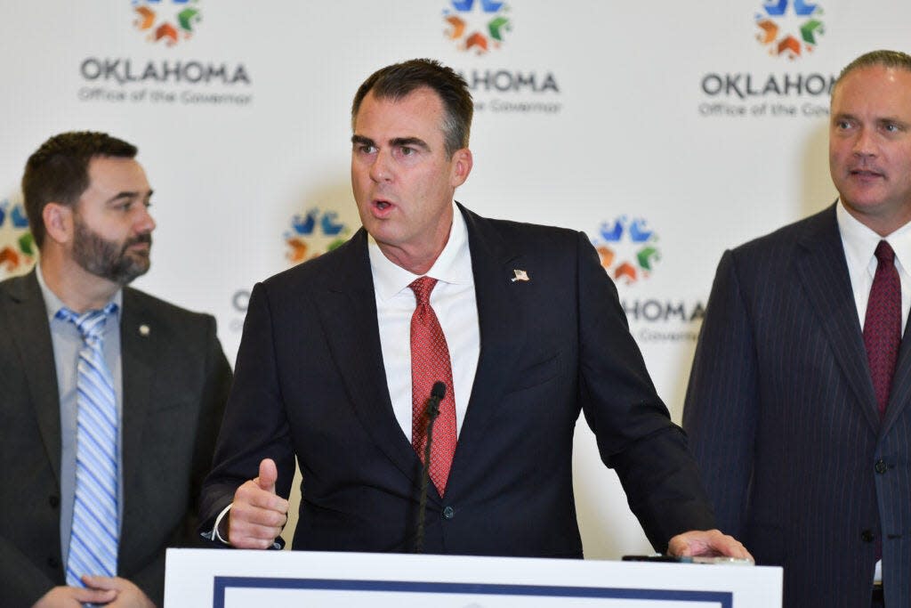 Oklahoma Gov. Kevin Stitt announced Monday the state has refiled a lawsuit against a Florida-based vendor he blames for failing to prevent misspending from a pandemic relief program.