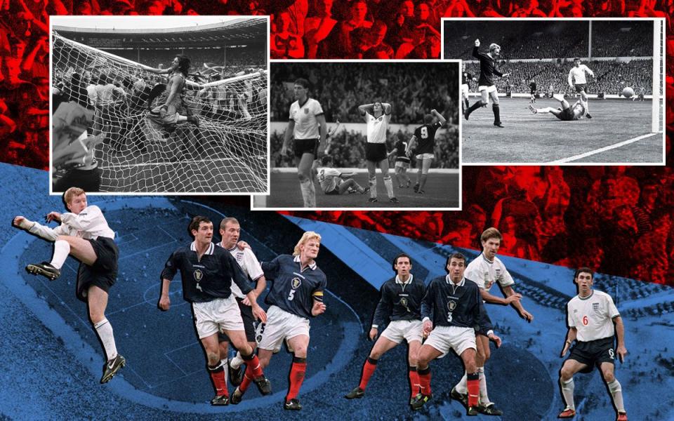 England vs Scotland football rivalry pictures