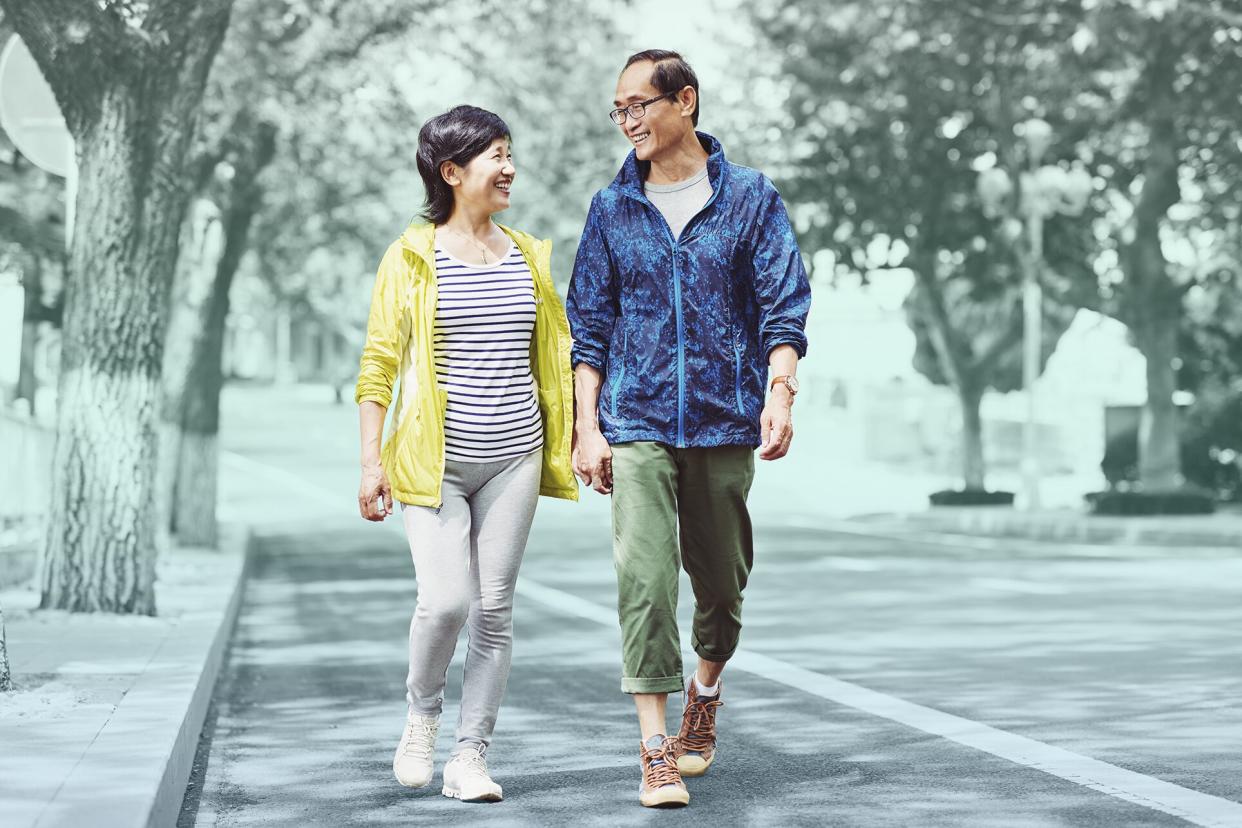 couple walking together