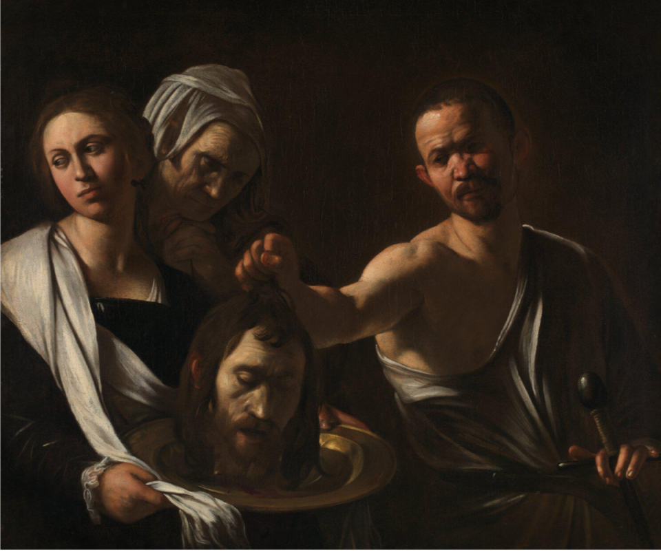 Salome receives the Head of John the Baptist by Caravaggio, 1609-10 (National Gallery)
