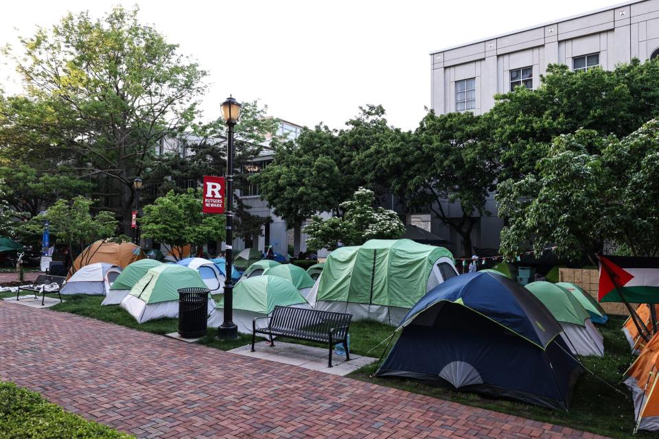Rutgers anti-Israel encampment on May 21, 2024