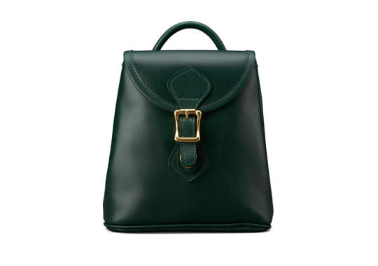 A classic JW Hulme leather backpack.