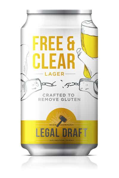 Legal Draft Free And Clear Gluten Free Lager