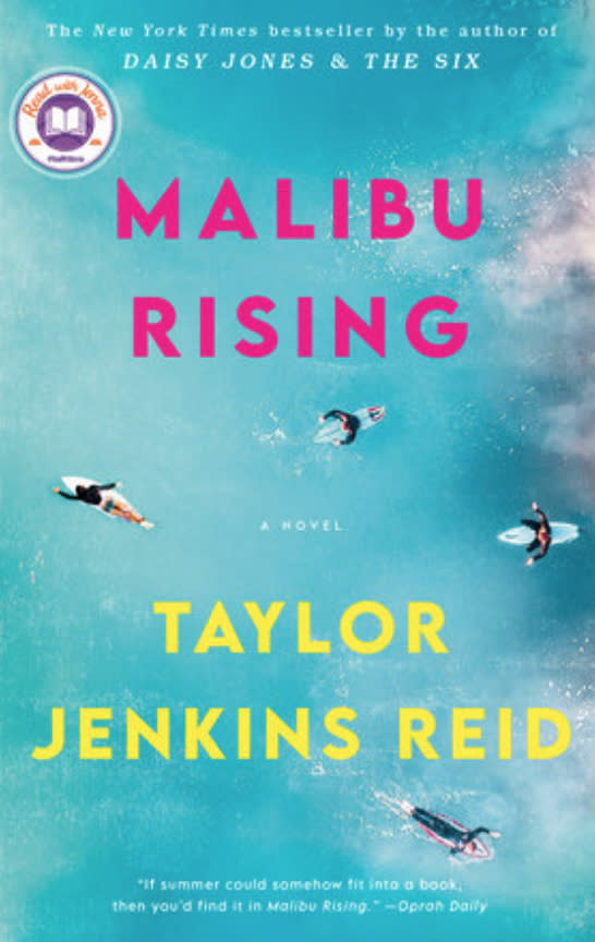 Book cover of "Malibu Rising" by Taylor Jenkins Reid