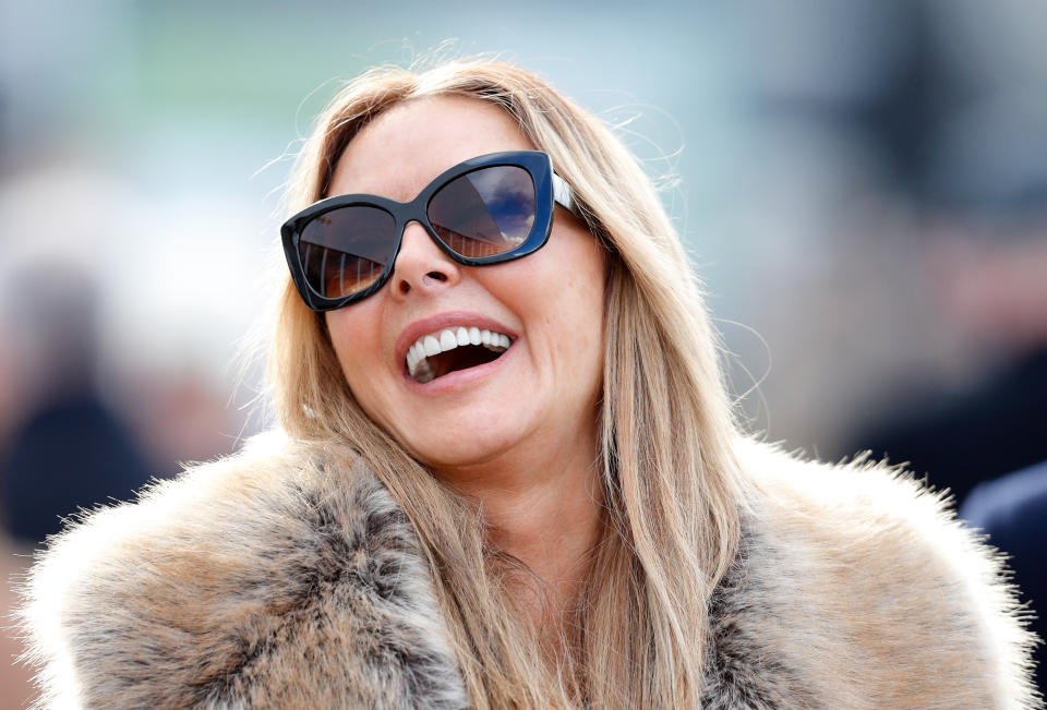 Carol Vorderman attends the Cheltenham Festival on March 15, 2018. (Photo by Max Mumby/Indigo/Getty Images)