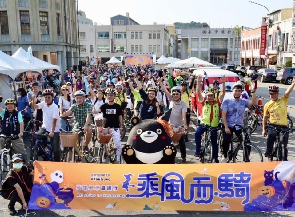 「乘風而騎」單車活動鼓山場。   圖：高雄市觀光局/提供