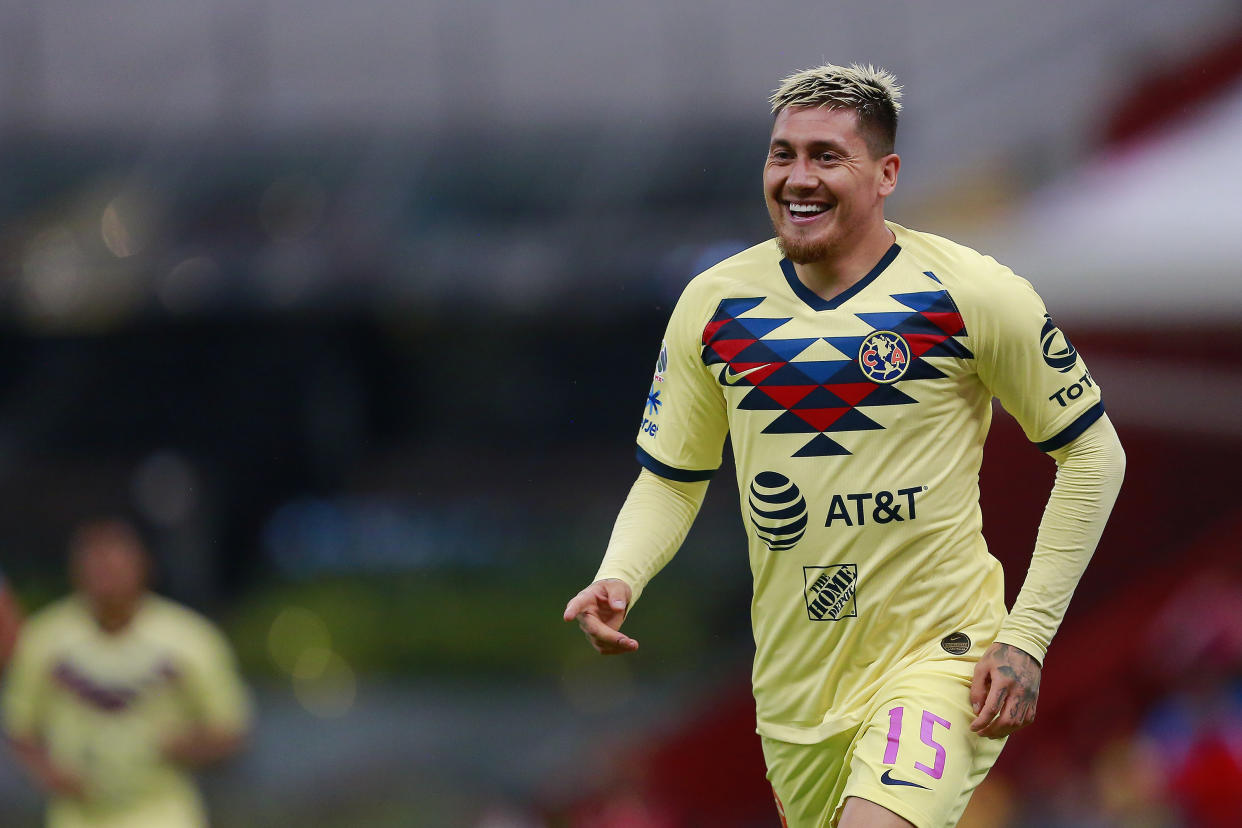 Nicolás Castillo en un América-Puebla de octubre de 2019. (Mauricio Salas/Jam Media/Getty Images)