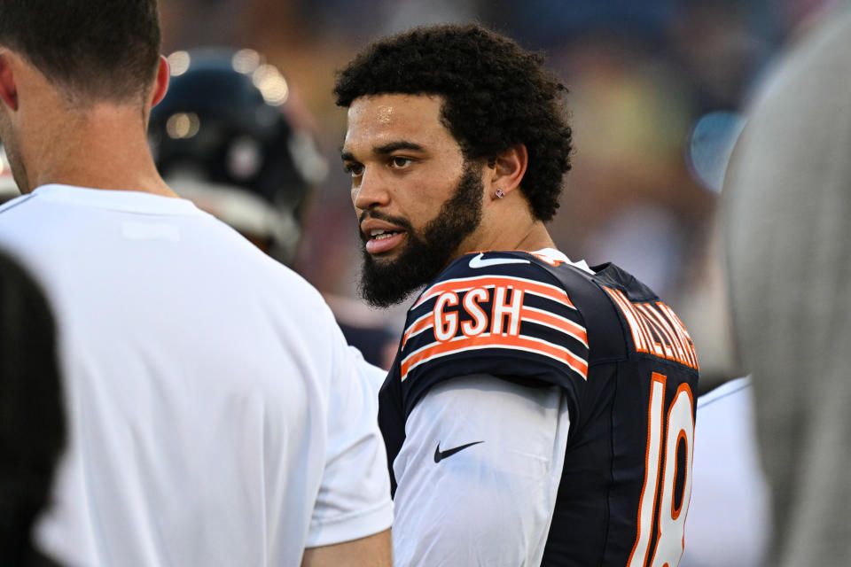 How will Caleb Williams handle the pressure as the expected savior of the Chicago Bears? (James Black/Icon Sportswire via Getty Images)