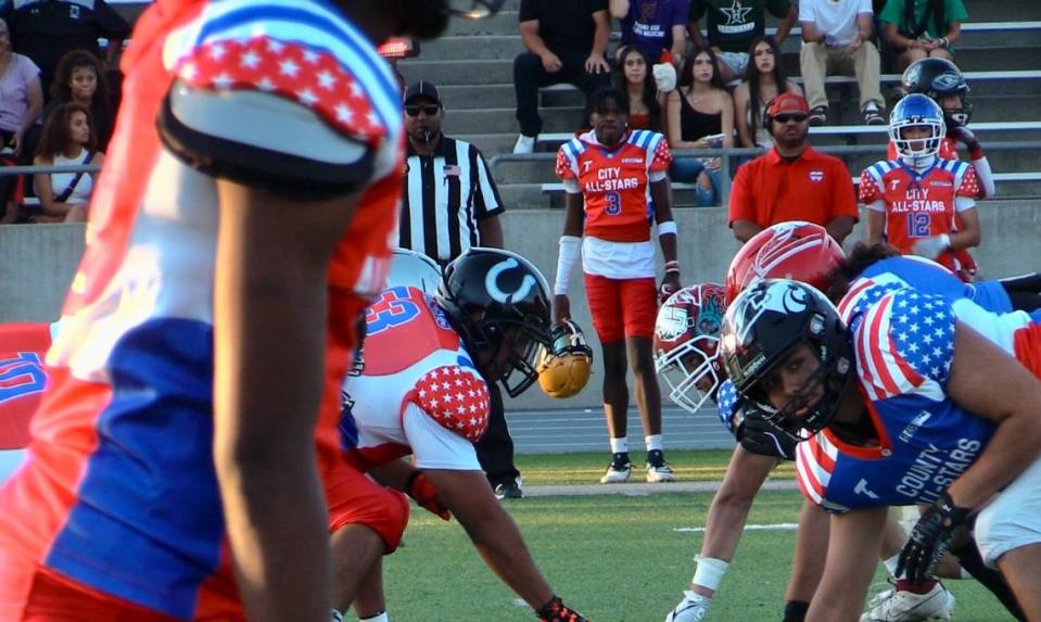 The 70th City/County All-Star football game at McLane Stadium in Fresno, California on Friday, June 21, 2024.