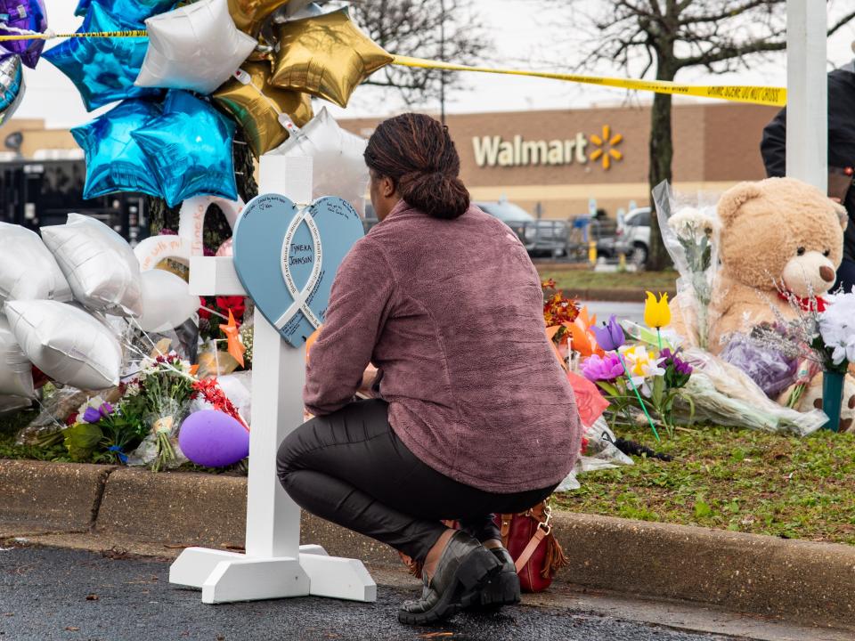 Chesapeake Walmart shooting mourner