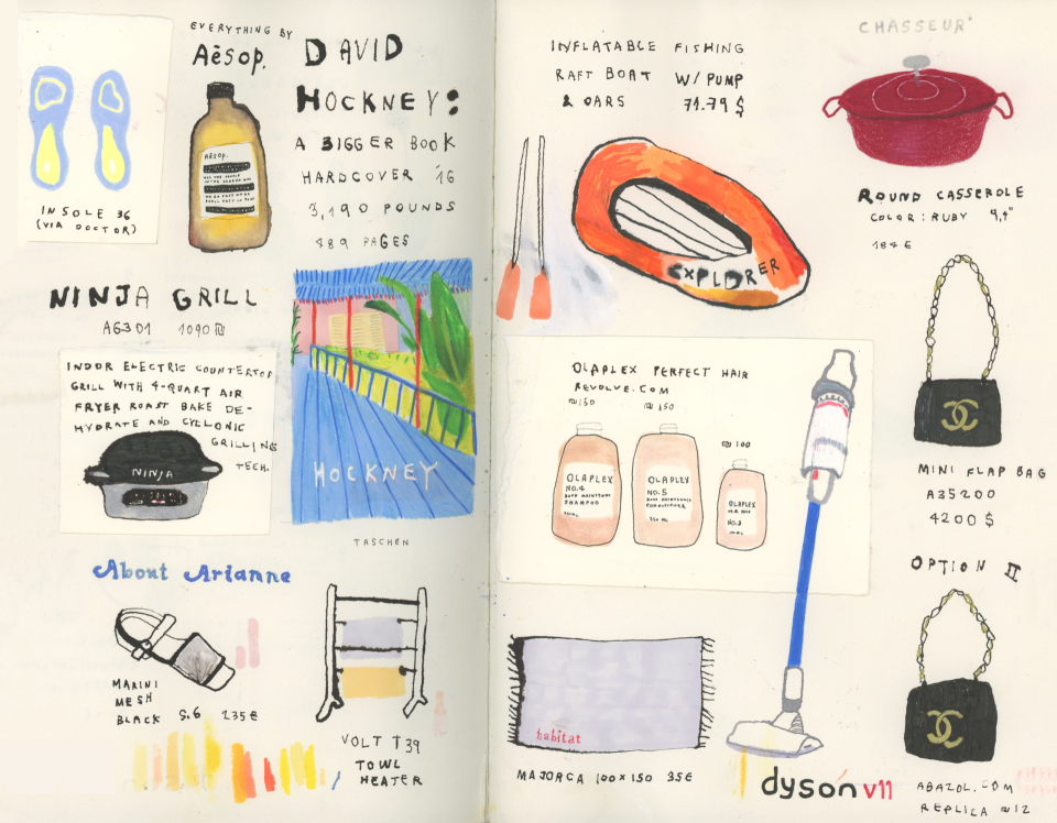 pages from Noa's sketchbook