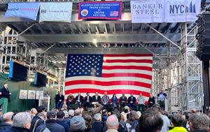 DBM Global Inc. celebrates a monumental milestone of its subsidiaries Banker Steel Co. LLC and NYC Constructors LLC in erecting the last piece of major structural steel atop 270 Park Avenue in New York City.