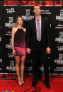 LAS VEGAS, NV - JUNE 20: Zdeno Chara of the Boston Bruins arrives with guest before the 2012 NHL Awards at the Encore Theater at the Wynn Las Vegas on June 20, 2012 in Las Vegas, Nevada. (Photo by Bruce Bennett/Getty Images)