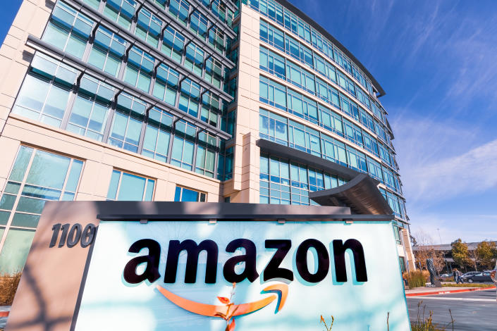 Amazon's Silicon Valley HQ in 2020, provided by Getty Creative.