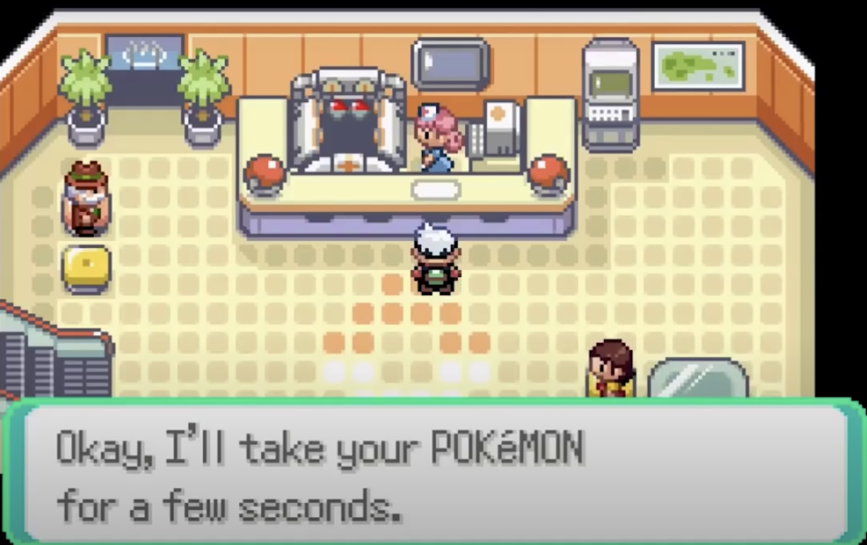 screenshot of pokémon gameboy game