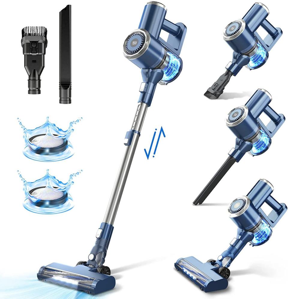 <p><a href="https://go.redirectingat.com?id=74968X1596630&url=https%3A%2F%2Fwww.walmart.com%2Fip%2FPrettycare-Cordless-Stick-Vacuum-Cleaner-Lightweight-for-Carpet-Floor-Pet-Hair-W200%2F903952057&sref=https%3A%2F%2F" rel="nofollow noopener" target="_blank" data-ylk="slk:Shop Now;elm:context_link;itc:0;sec:content-canvas" class="link ">Shop Now</a></p><p>Prettycare Cordless Stick Vacuum Cleaner</p><p>$79.99</p><p>walmart.com</p>