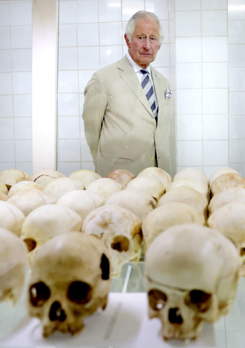 <p>Prince Charles also visited the Nyamata Church Genocide Memorial, where in just two days, approximately 5,000 Tutsis were murdered inside the church. </p>