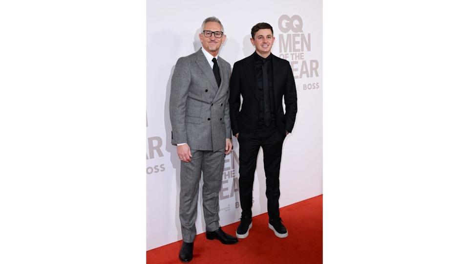 Gary Lineker standing with George Lineker