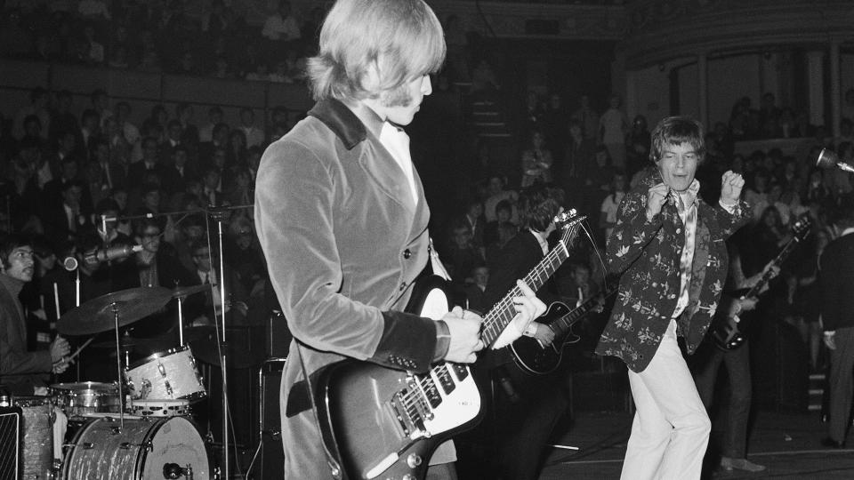 Brian Jones playing his Gibson Firebird