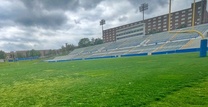 An artificial playing surface will be installed at Tennessee State's Hale Stadium.