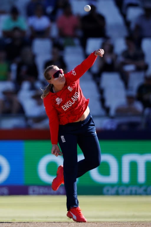 England spinner Sophie Ecclestone is the highest ranked white ball bowler in the women's game (Marco Longari)