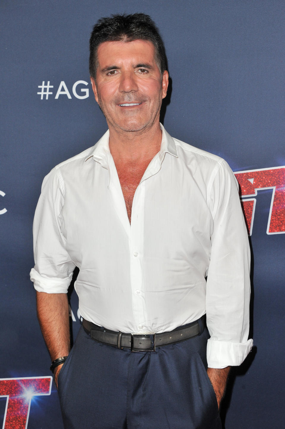 Simon Cowell attends the "America's Got Talent" Season 14 Finale red carpet at Dolby Theatre on September 18, 2019 in Hollywood, California.