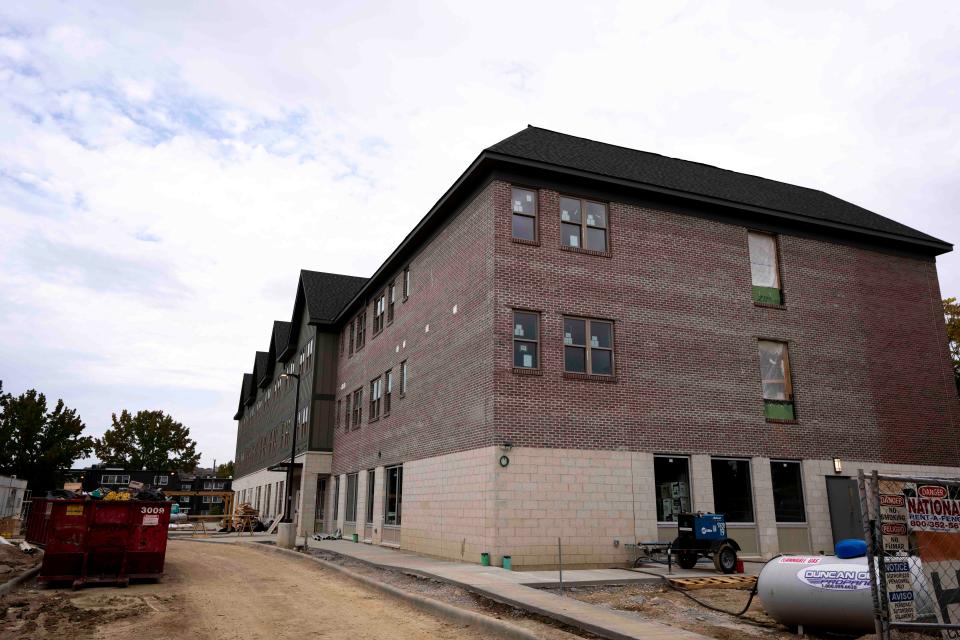 Slater Hall, an affordable housing complex under construction in Cincinnati's West End neighborhood, received about $1.9 million in funding from Cincinnati's Affordable Housing Leverage Fund.