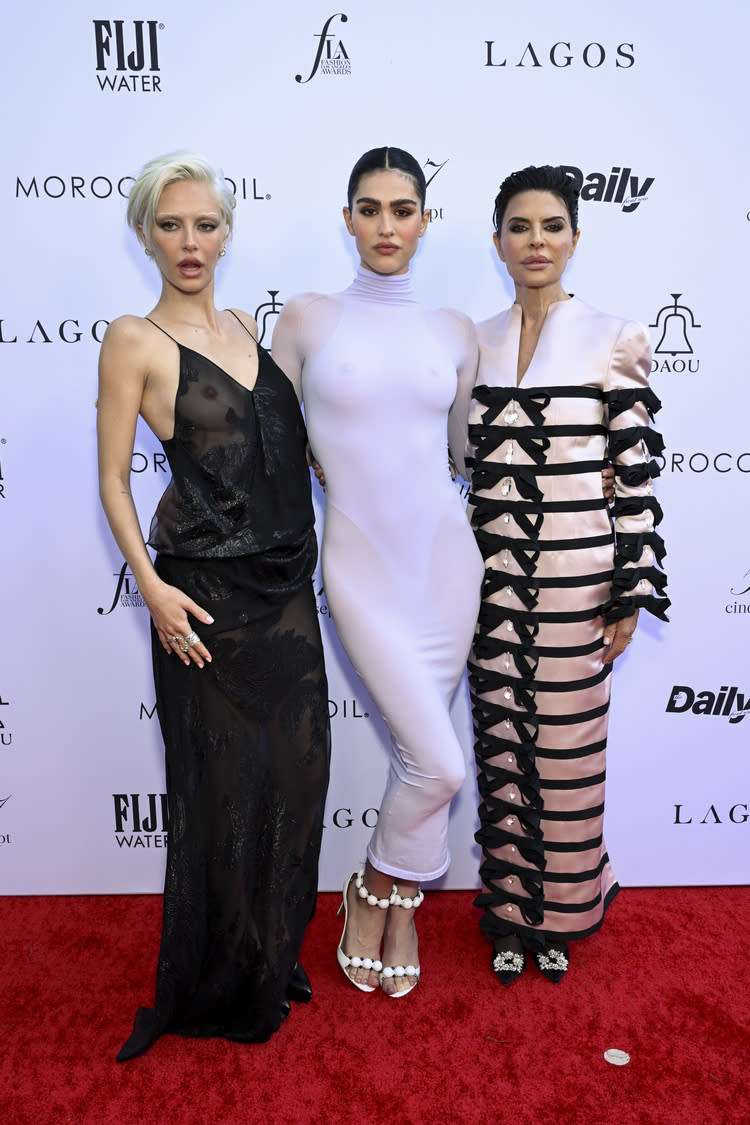 Delilah Belle, Amelia Gray and Lisa Rinna at the 8th Annual Fashion Los Angeles Awards held at The Beverly Hills Hotel on April 28, 2024 in Beverly Hills, California.