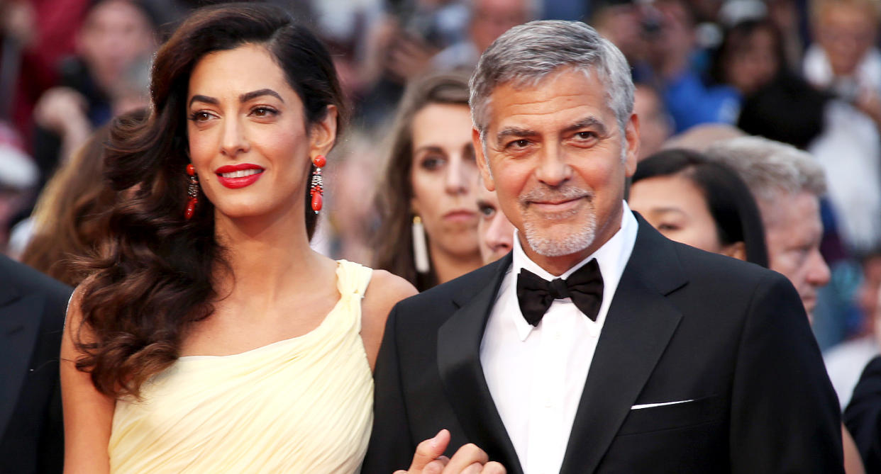 Amal Clooney and George Clooney at the 69th international film festival in Cannes, France, in 2016. (AP Photo/Joel Ryan)
