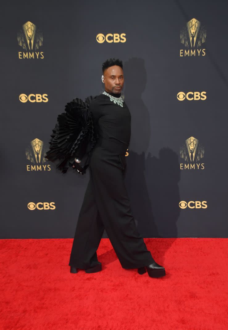 Billy Porter walks the red carpet at the 73rd Primetime Emmy Awards held at L.A. Live on September 19, 2021. - Credit: Michael Buckner for Variety